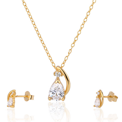 Seraphina Pear-Cut Solitaire Set