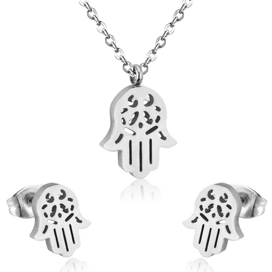 Hamsa Filigree Protection Set