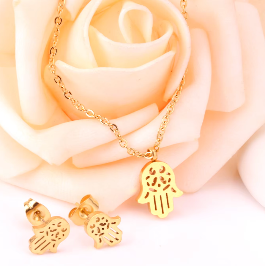 Hamsa Filigree Protection Set