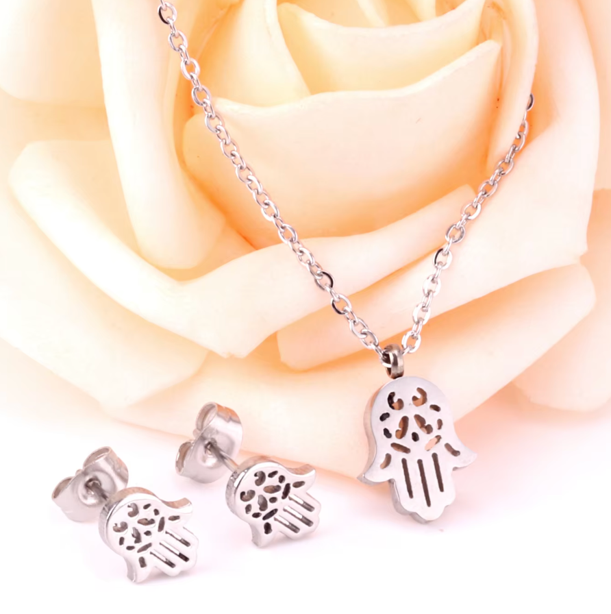 Hamsa Filigree Protection Set