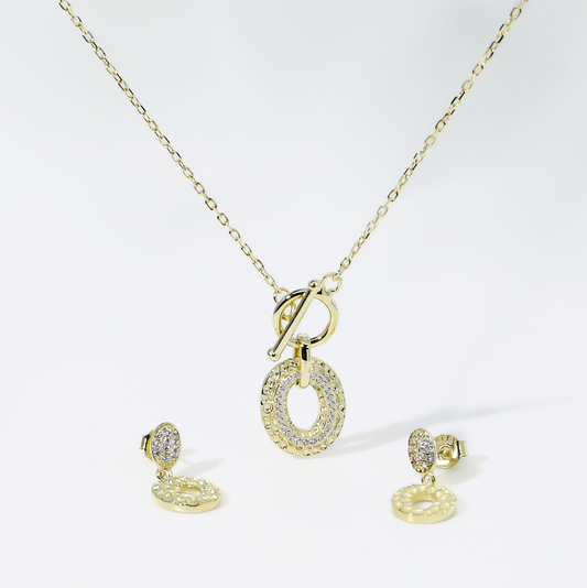 Aethel T-Bar Pave Toggle Set